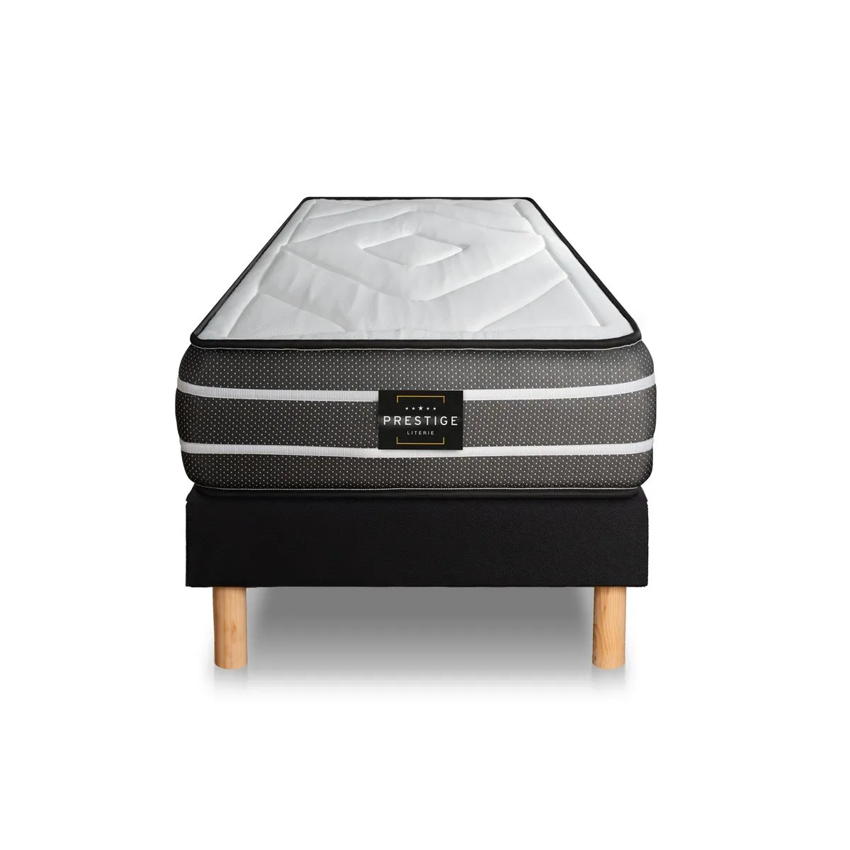 Ensemble Exclusive 90x190 cm + Sommier Noir