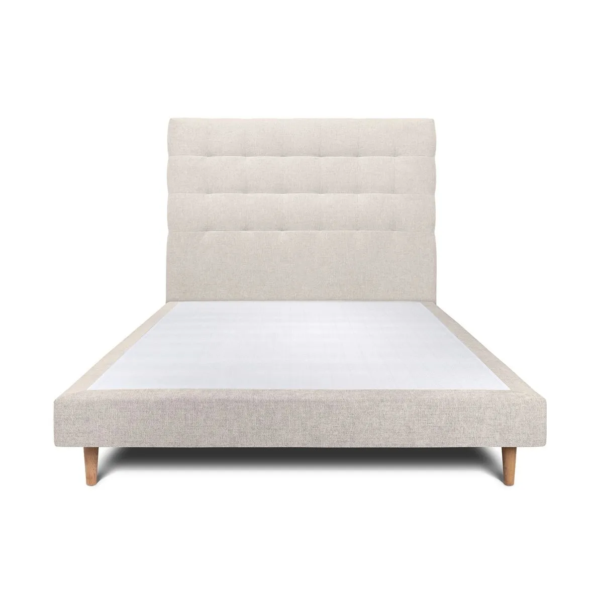 Sommeil de plomb Lit capitonné 2 places - Beige