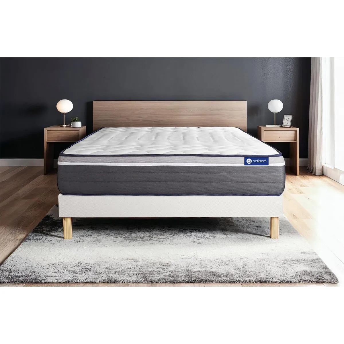 Ensemble Actiflex PLUS 160x200 cm + Sommier Blanc
