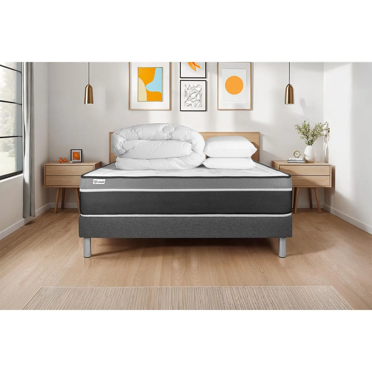 VITALIT Vital Care Pack - 200 x 200 cm - Gris