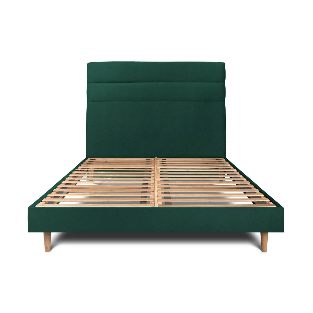 Sommeil de plomb Lit double tapissier - Vert