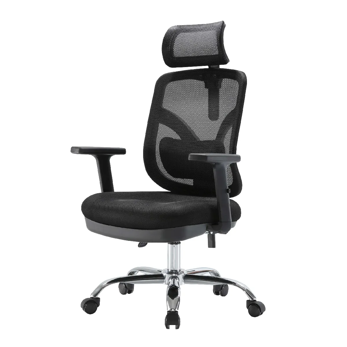 Decoshop26 fauteuil de bureau ergonomique - Noir Decoshop26 fauteuil de bureau ergonomique - Noir