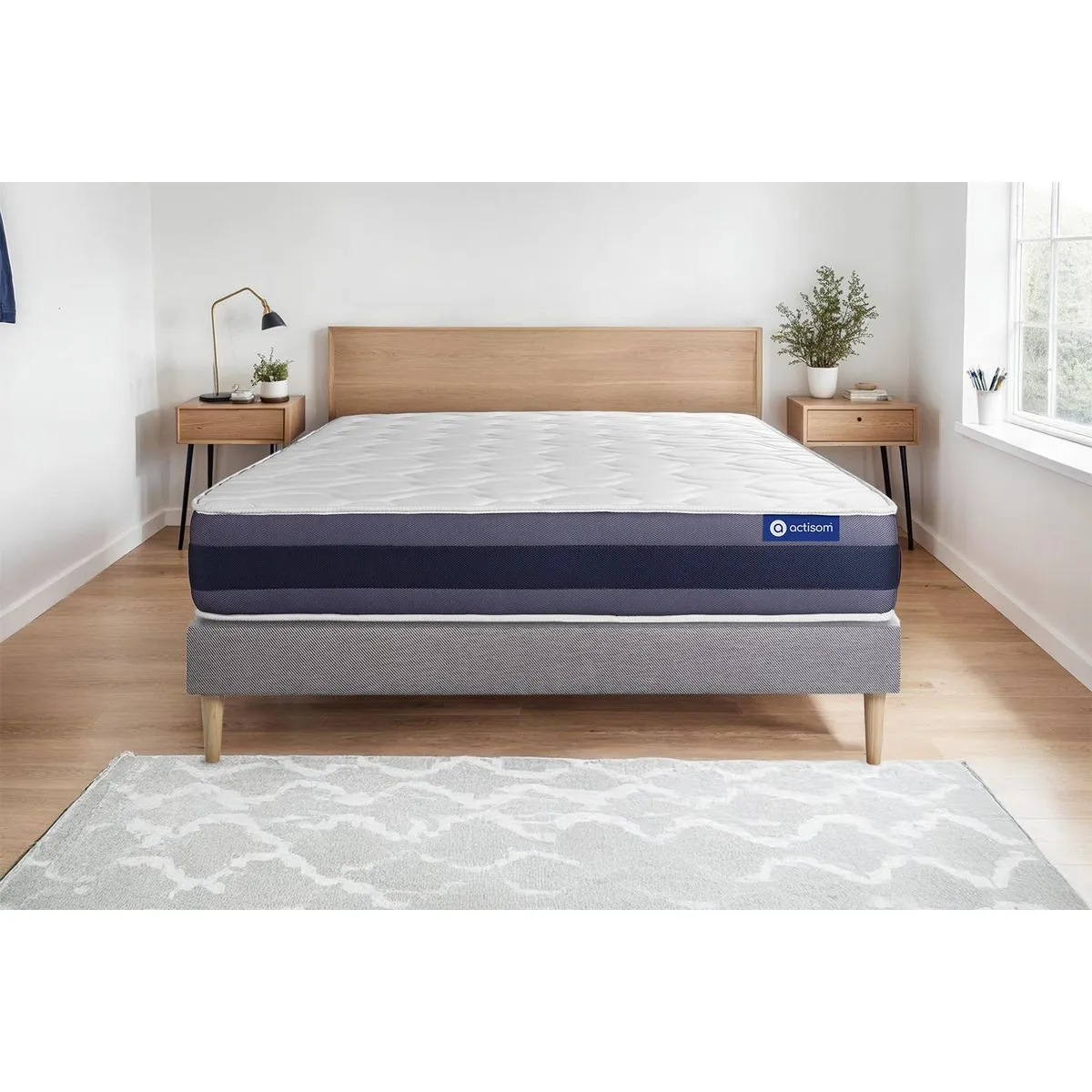 ACTISOM  ACTILATEX MORPHO - Matelas 200x200 cm + sommier