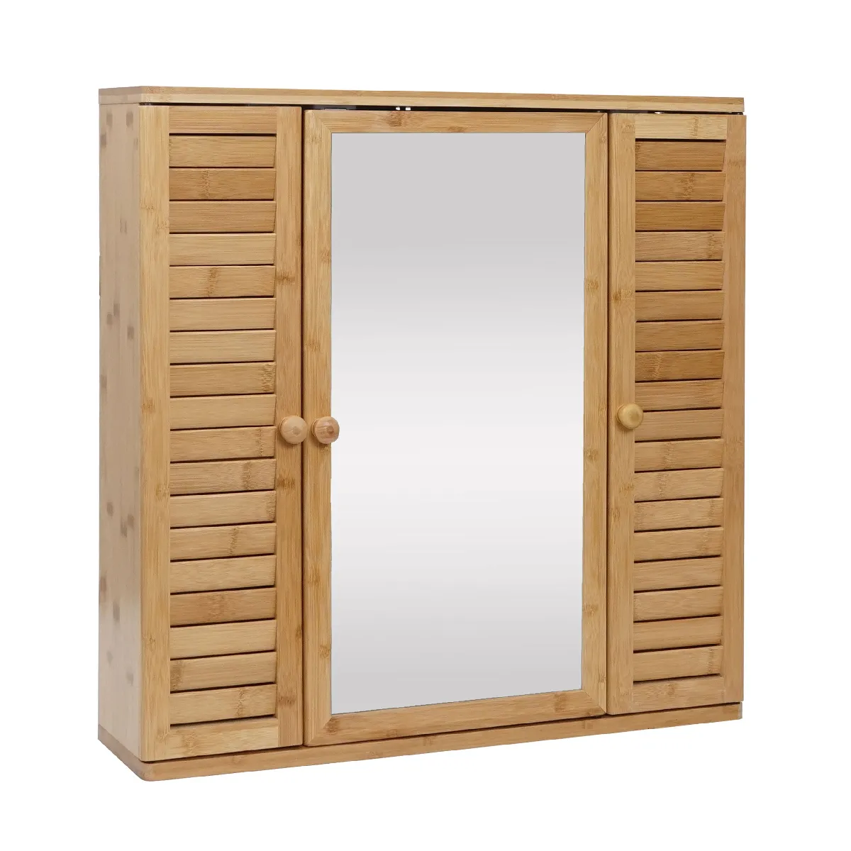 Decoshop26 Armoire murale salle de bain avec miroir - Or