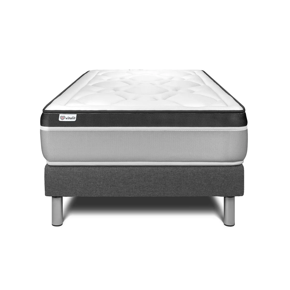 VITAL ERGO 90x200 cm + Sommier Gris
