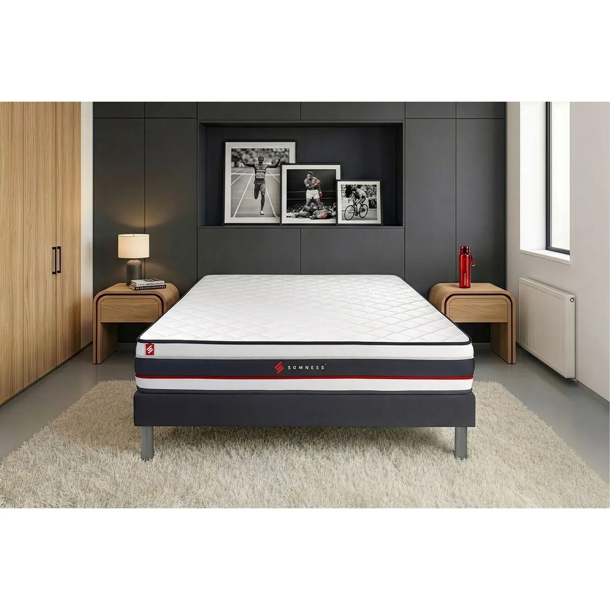 SOMNESS  Ensemble Matelas FORM 200x200