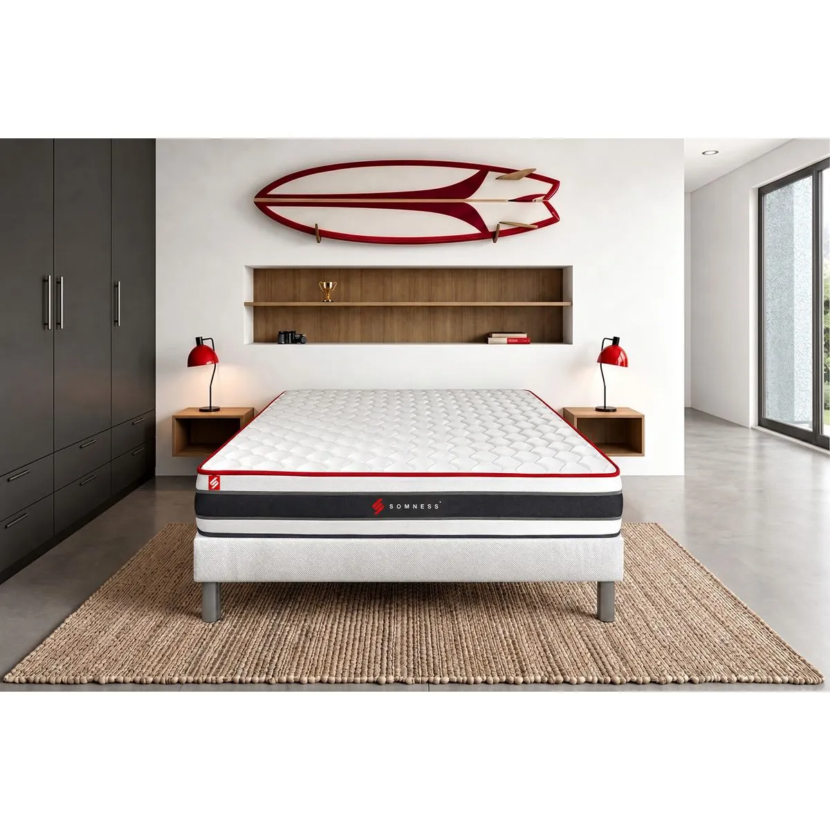SOMNESS  Matelas Energy - 200x200 cm