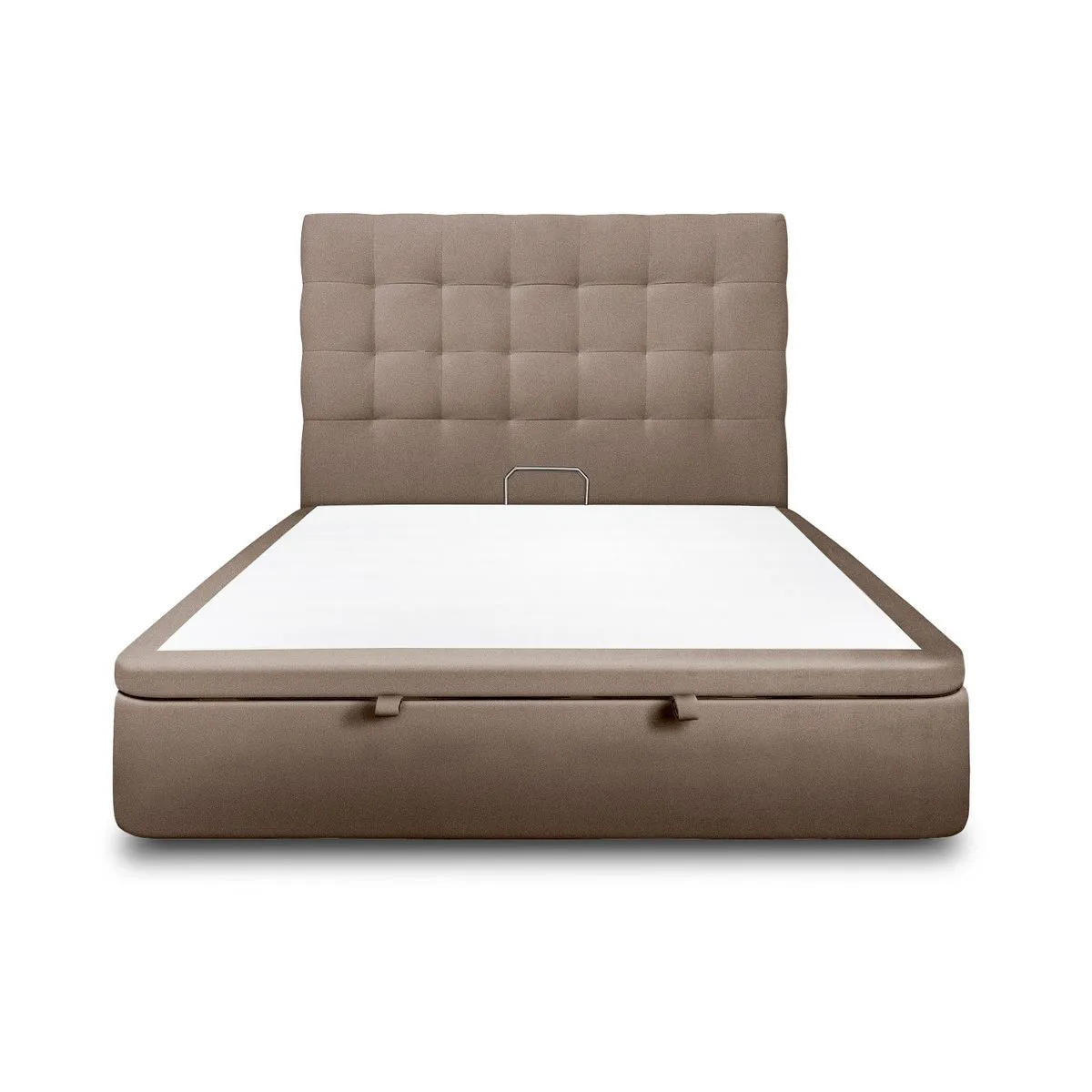 Sommeil de plomb Lit coffre velours - Taupe