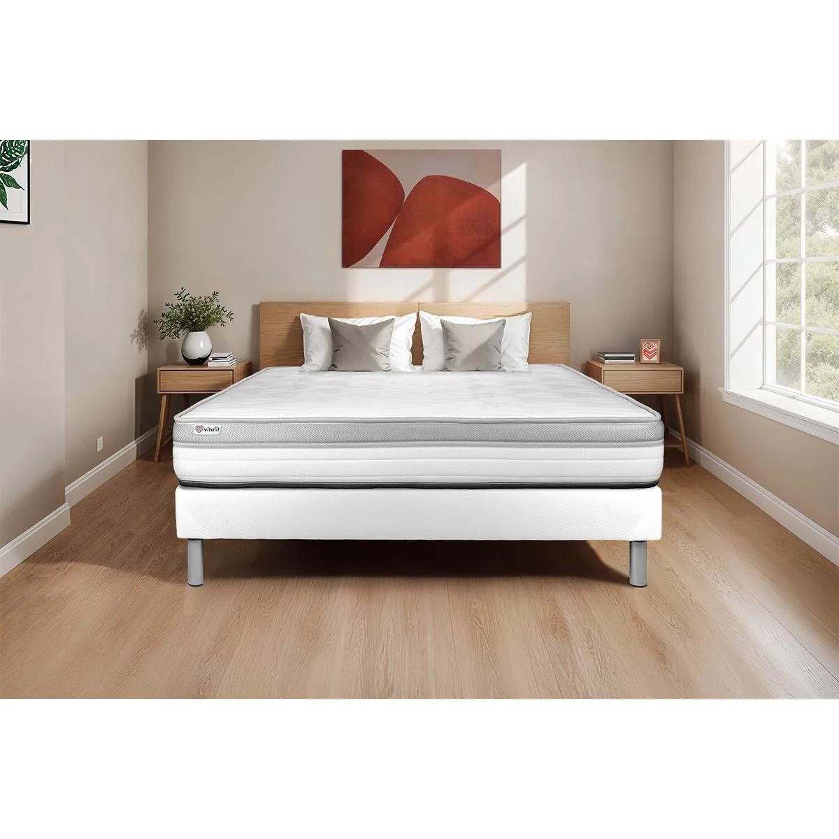 CHYPRE - Pack Matelas + Tapissier 140x200 | Leroy Merlin