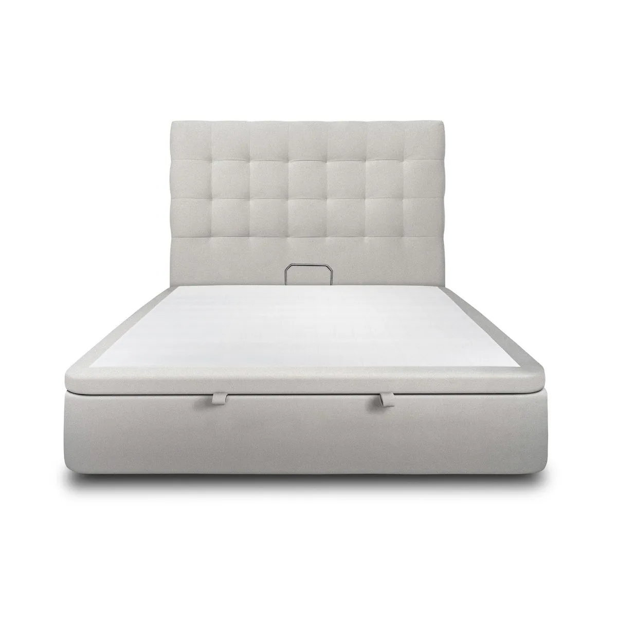 Sommeil de plomb Lit coffre 2 places - Gris clair