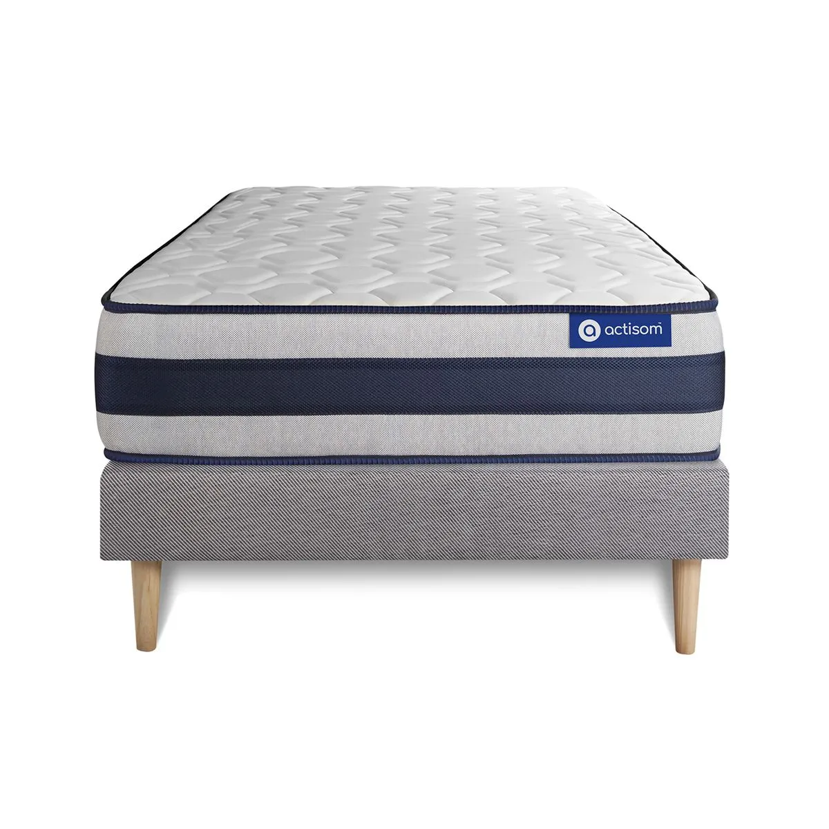 Actisom - Ensemble Matelas et Sommier - ERGO - 90x190 - Gris - Image 3