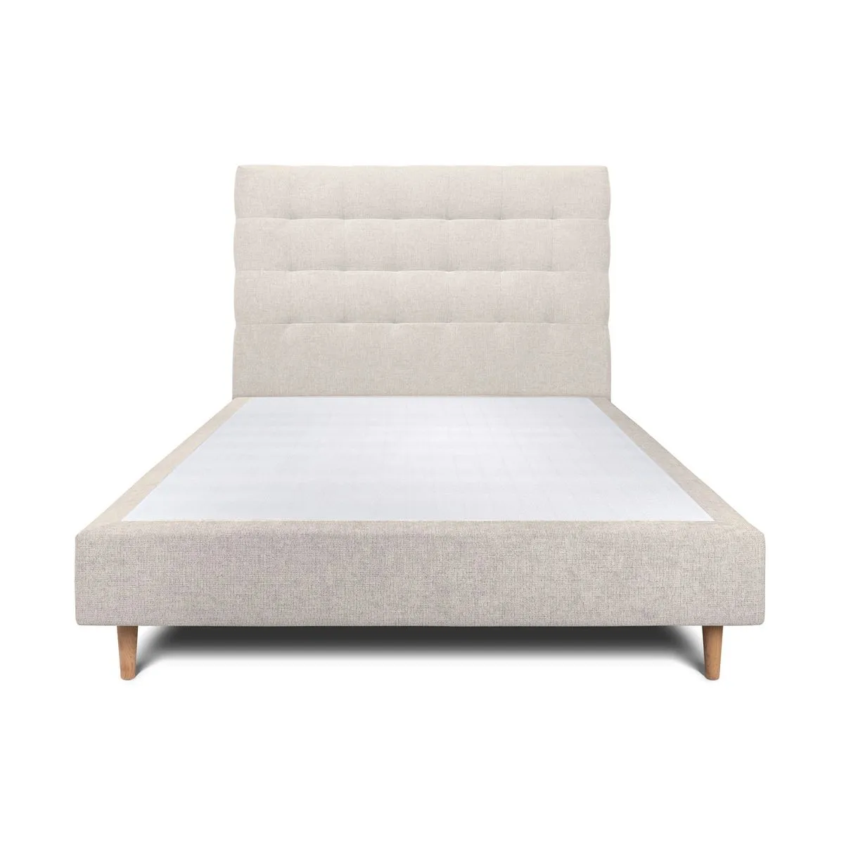Sommeil de plomb Lit capitonné tapissier - Beige
