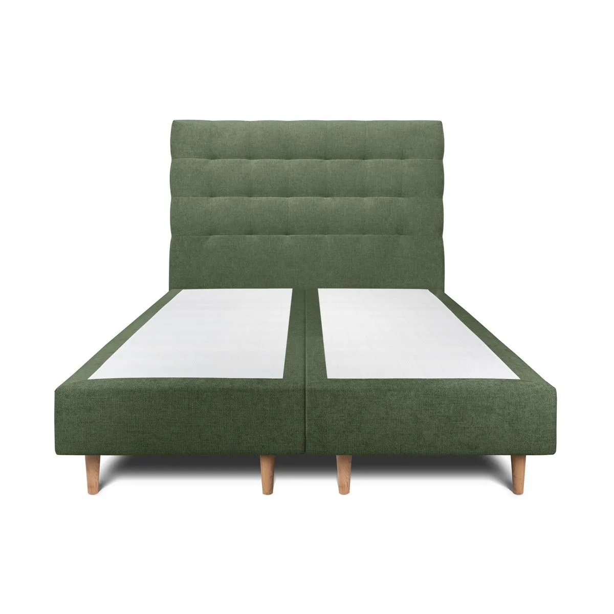 Sommeil de plomb Lit double tapissier - Vert