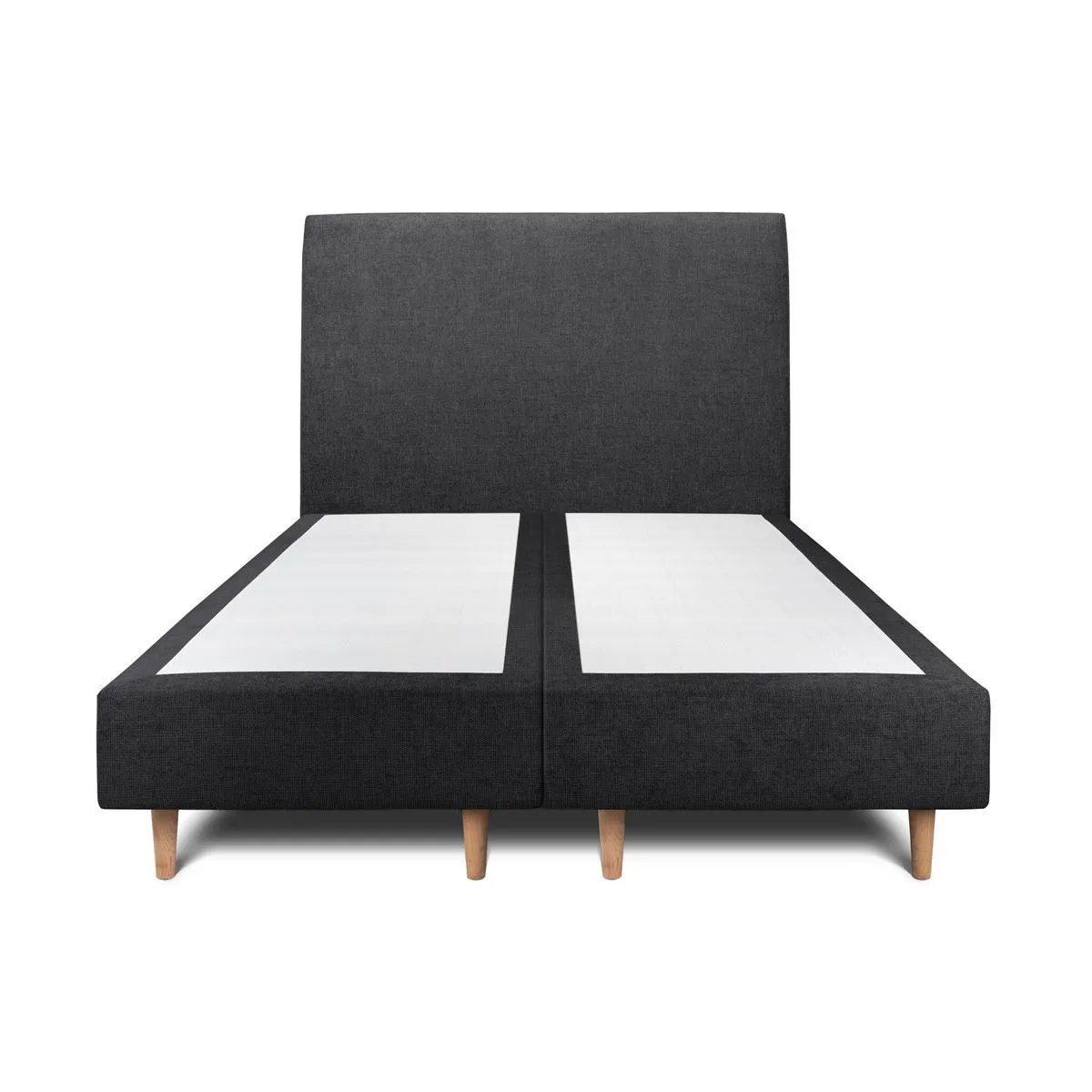 Sommeil de plomb Lit tapissier 2 places - Noir