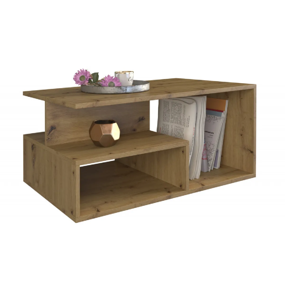 Meilleurs prix pour VIVALDI Table Basse Primo - Chêne Artisan