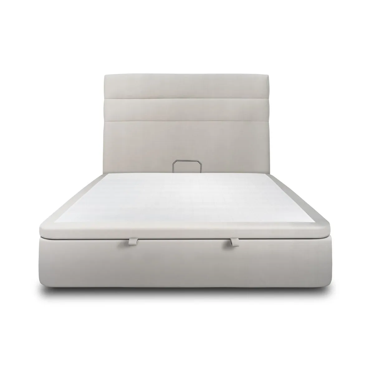 Sommeil de plomb Lit coffre 2 places - Gris clair