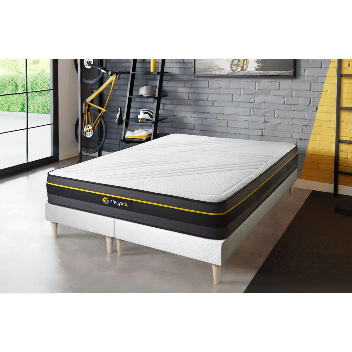 SLEEPFIT Active Ensemble Double Sommier 180x200
