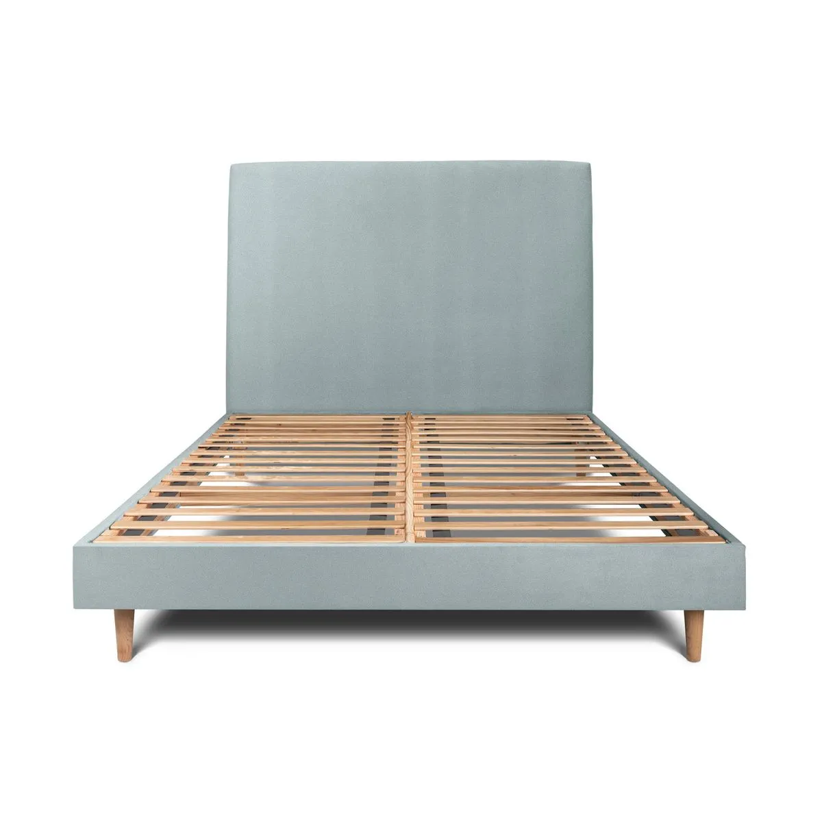 Sommeil de plomb Lit tapissier - Bleu gris