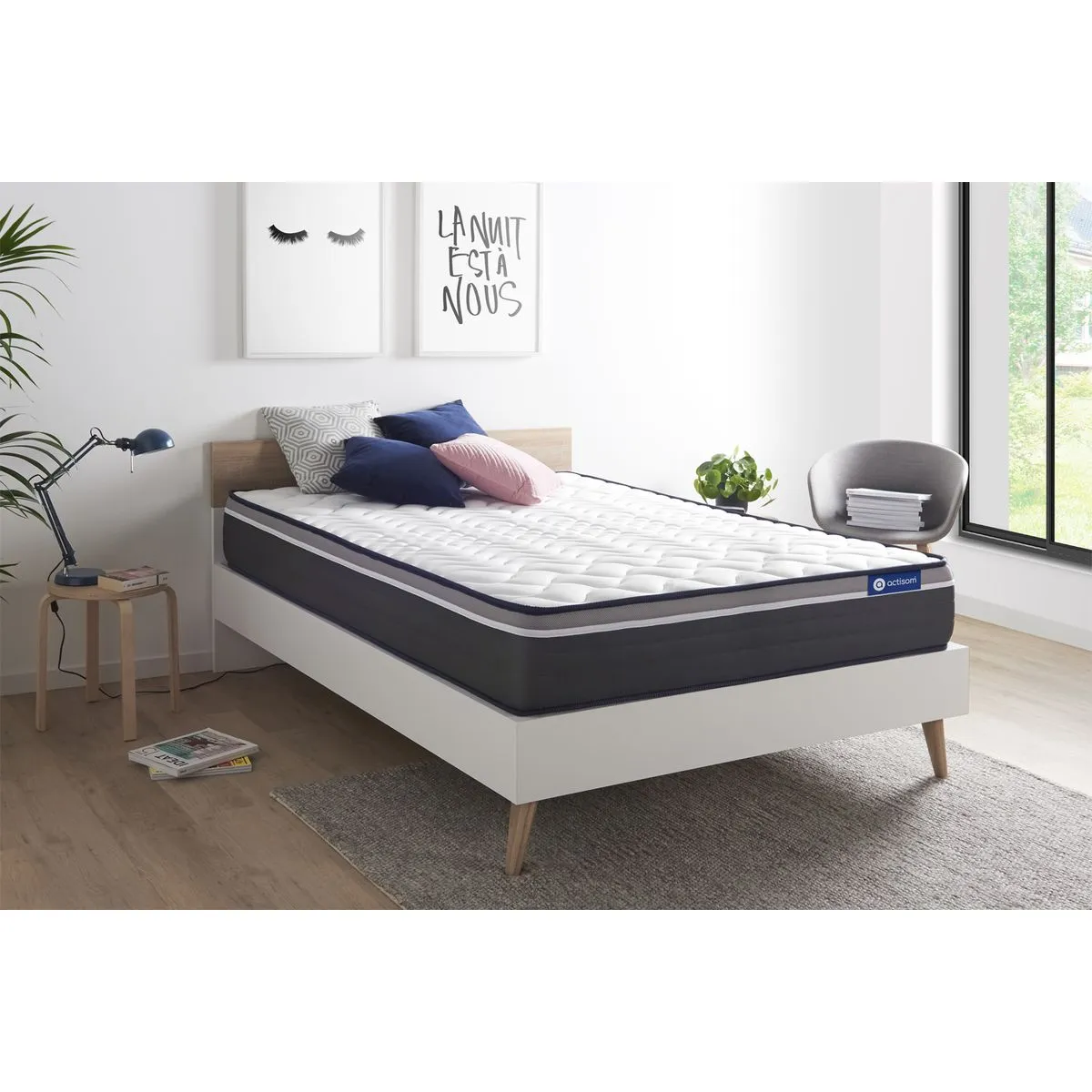 ACTISOM  Matelas 140x200 Latex+M&eacute;moire