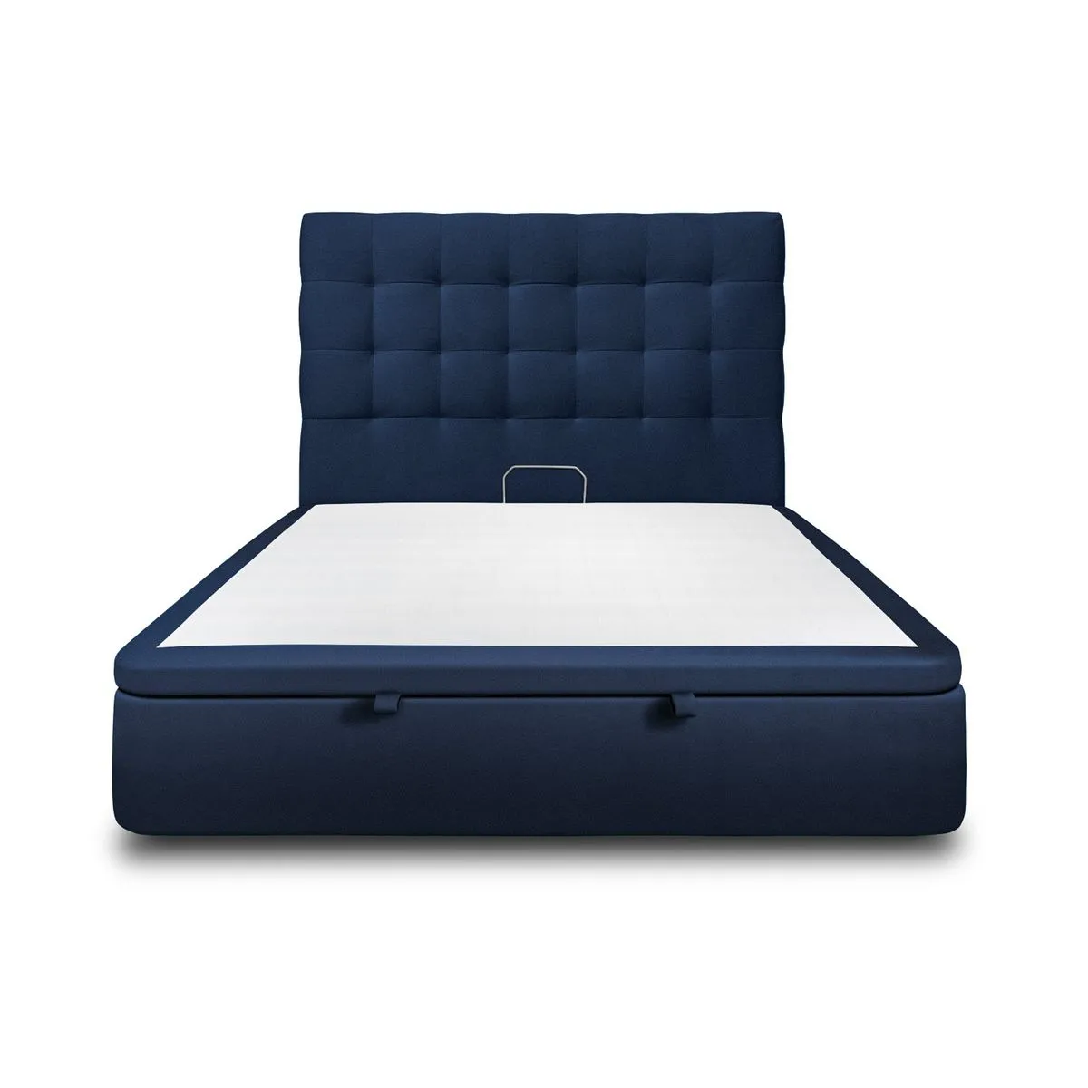 Sommeil de plomb Lit coffre capitonné velours - Bleu