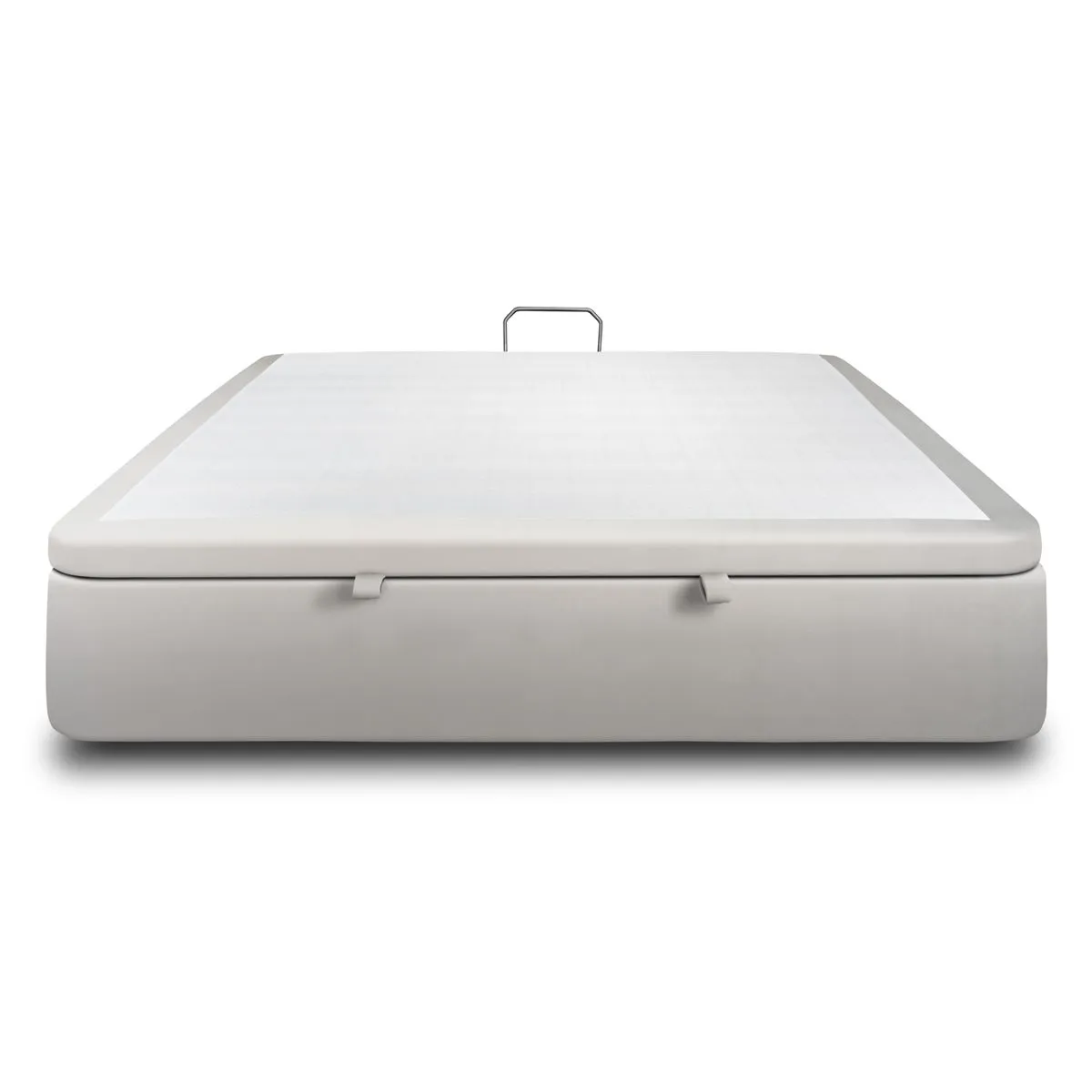 Sommeil de plomb Sommier coffre velours - Gris clair