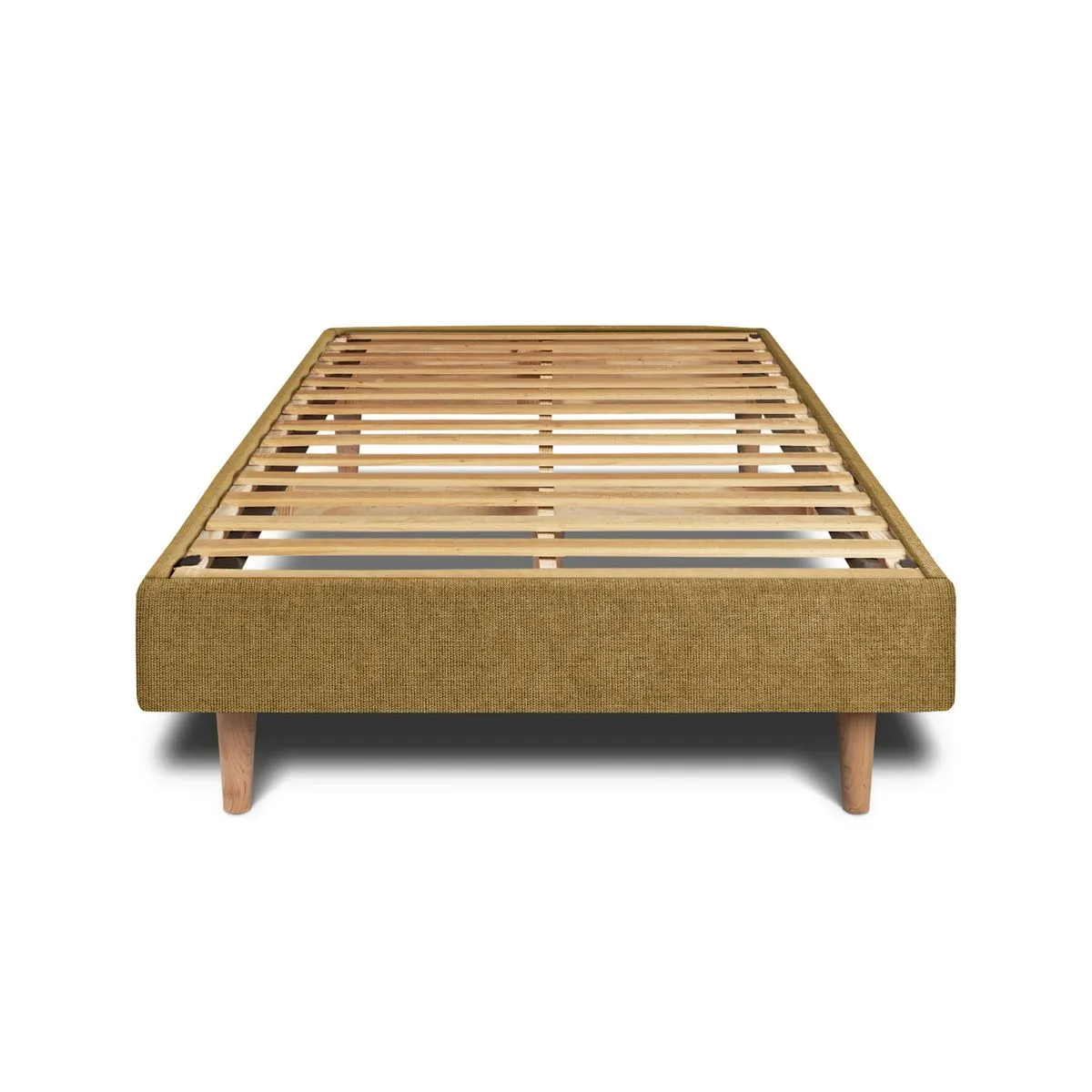 Sommeil de plomb Sommier à lattes tissu - Jaune