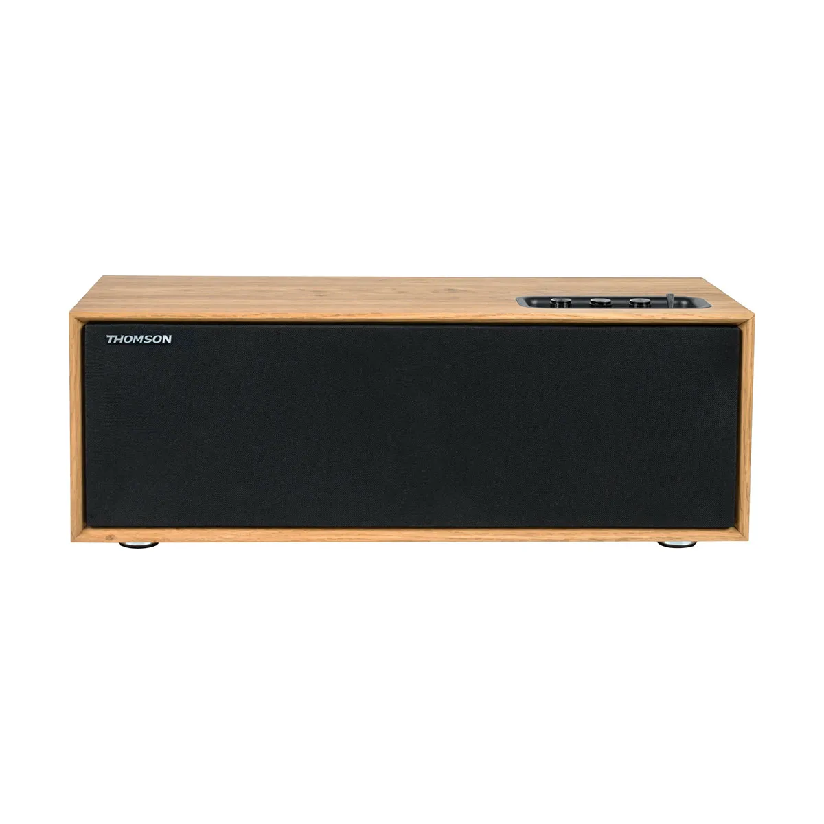 THOMSON Enceinte Bluetooth 5.0 Résidentielle 150W Modèle WS702 en Bois Beige