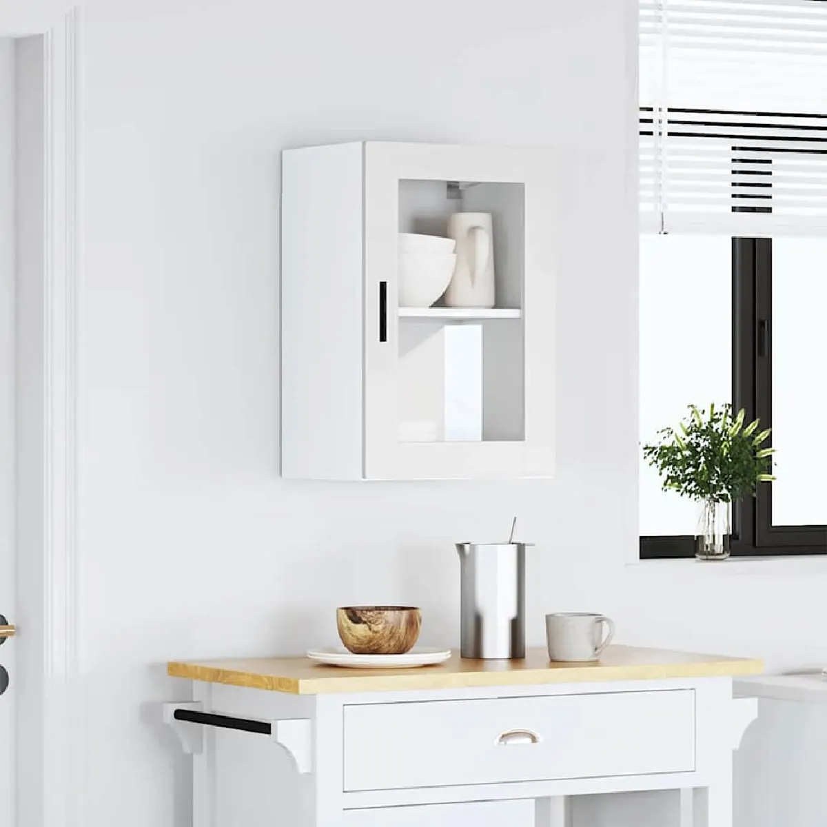 VIDAXL - Armoire murale de cuisine - Porto - Blanc - 854007 - Image 2
