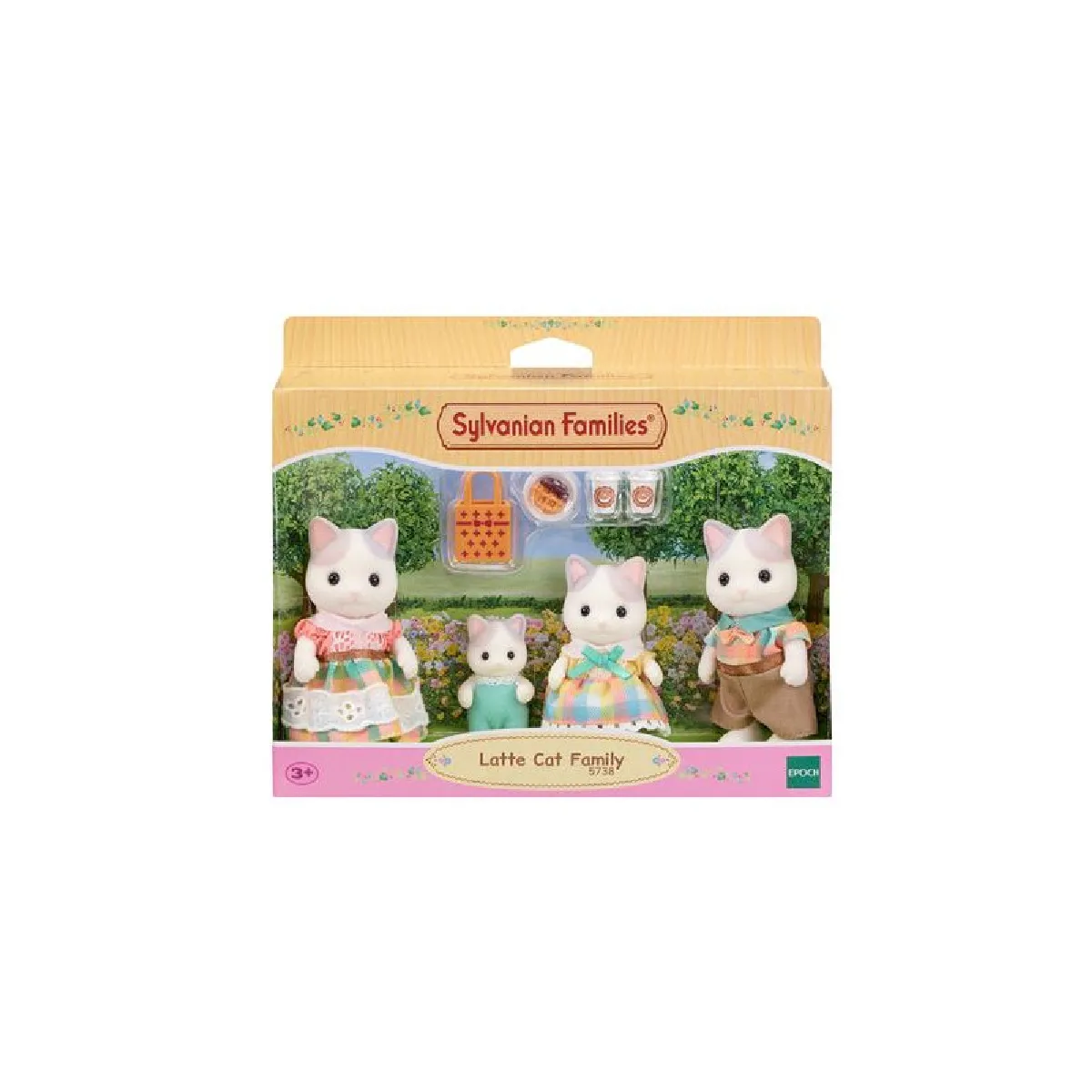Sylvanian Family : La famille Chat Latté Epoch d'enfance - vue 1