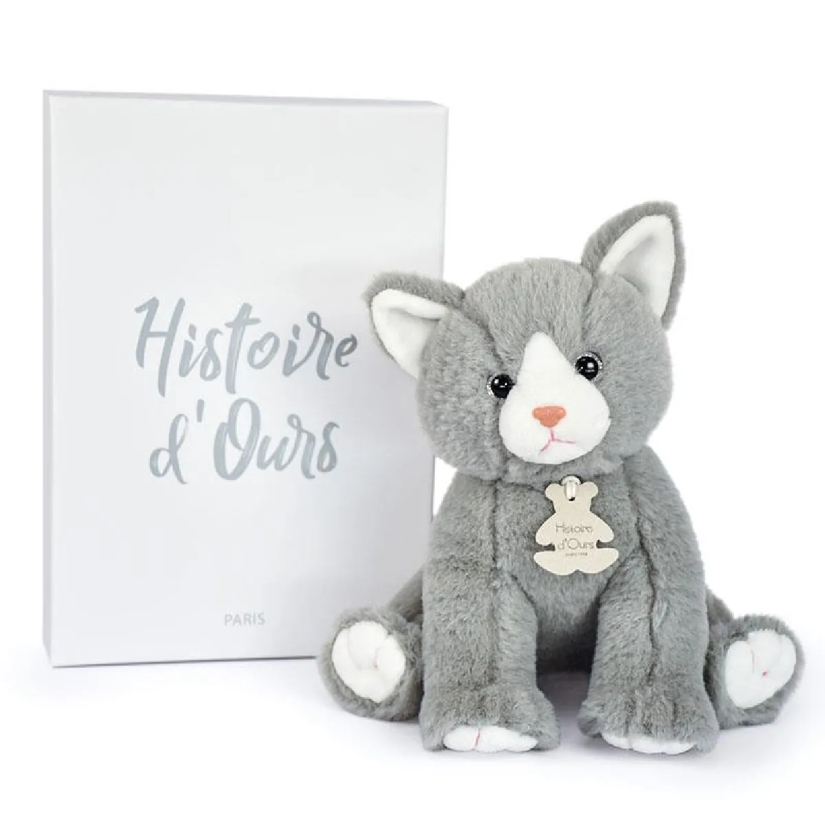 Histoire D Ours - Peluche Chat - Gris - Image 3