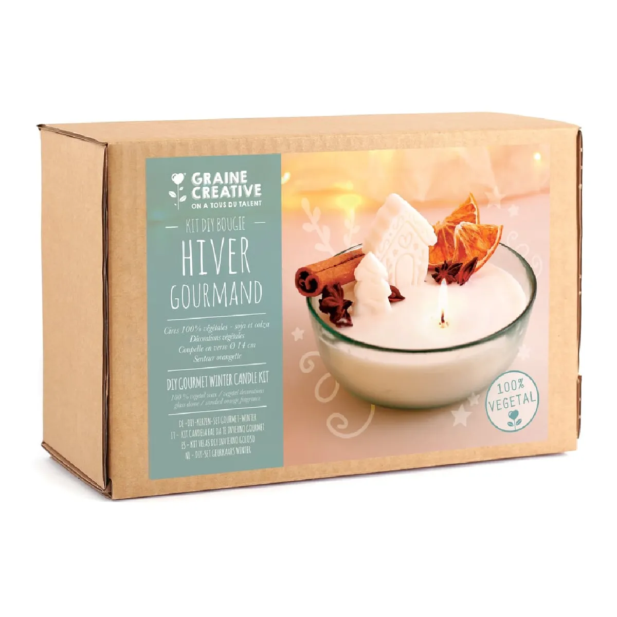 Graine Créative Kit Diy Bougie Hiver Gourmand