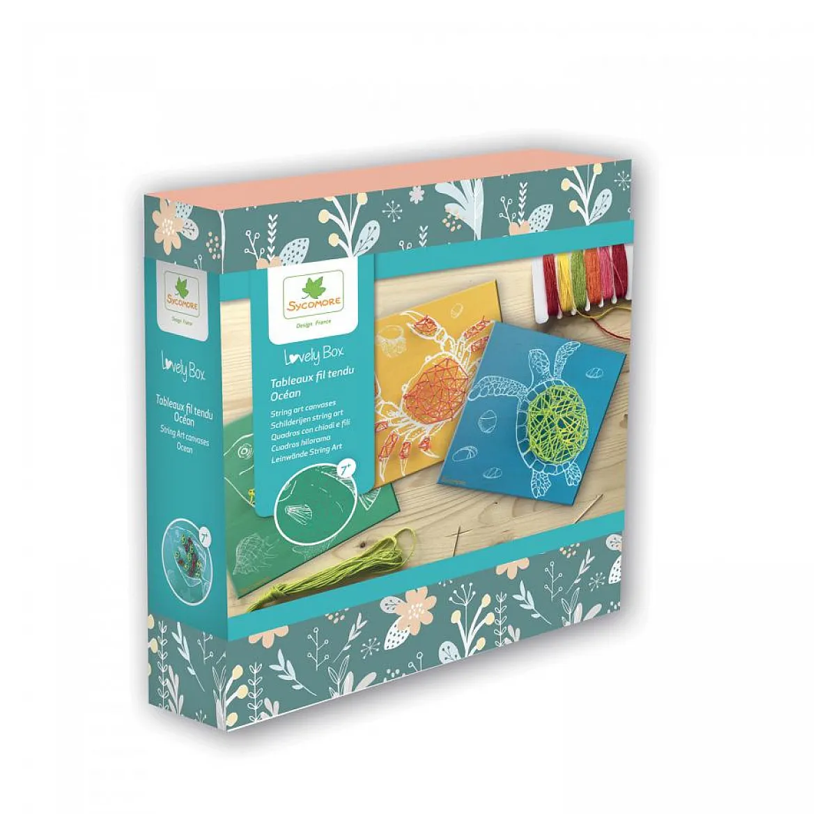 Au Sycomore Coffret Tableaux Fil Tendu Océan