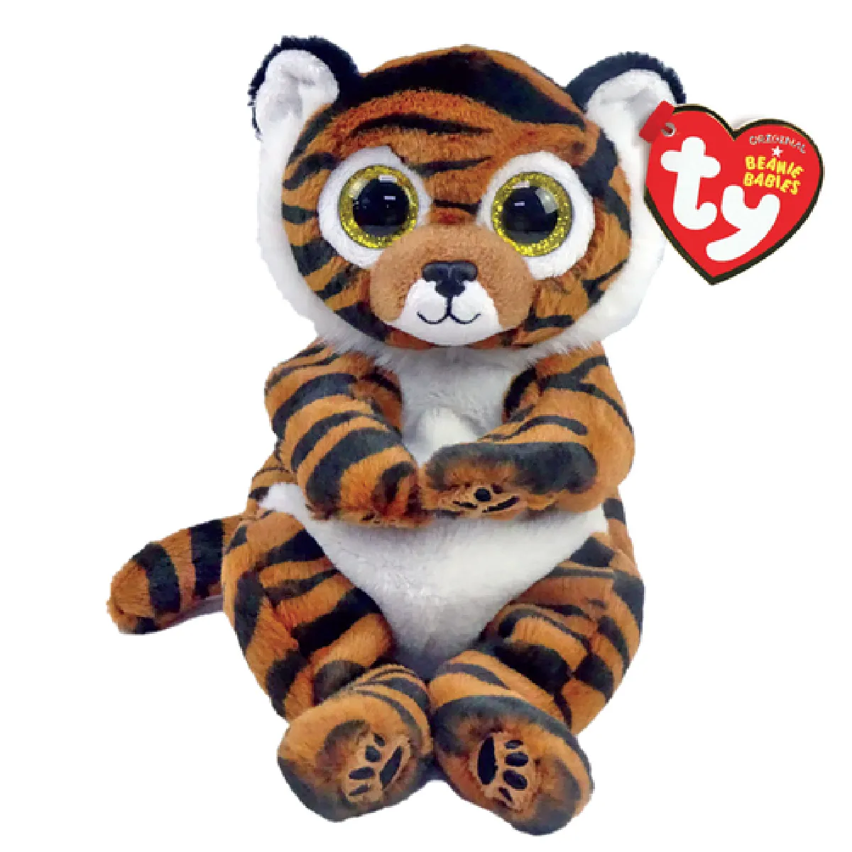 Ty Multicolore Peluche Beanie Babies Small Clawdia Le Tigre - Image 3