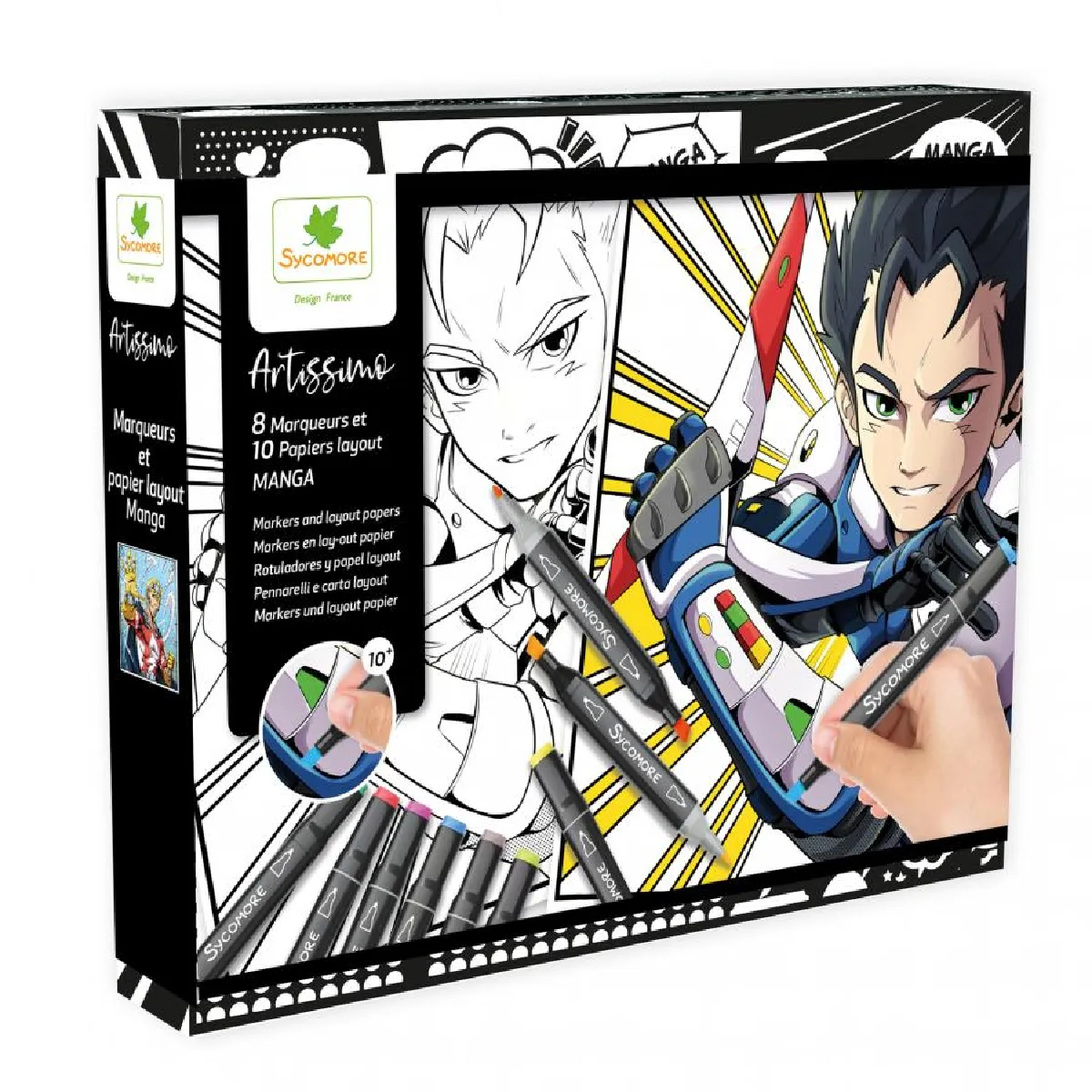 Sycomore Marqueurs Papiers Manga Garçon - Image 2