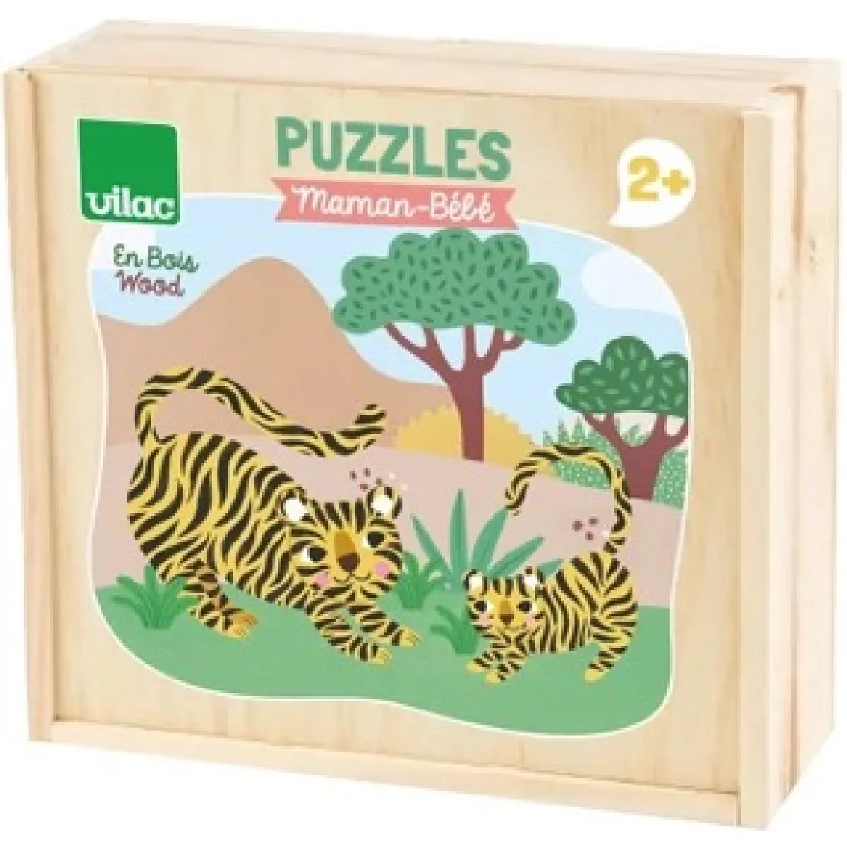 Non Communiqué Multicolore Puzzles En Bois Maman-Bébé Vilac Vilac - Image 2