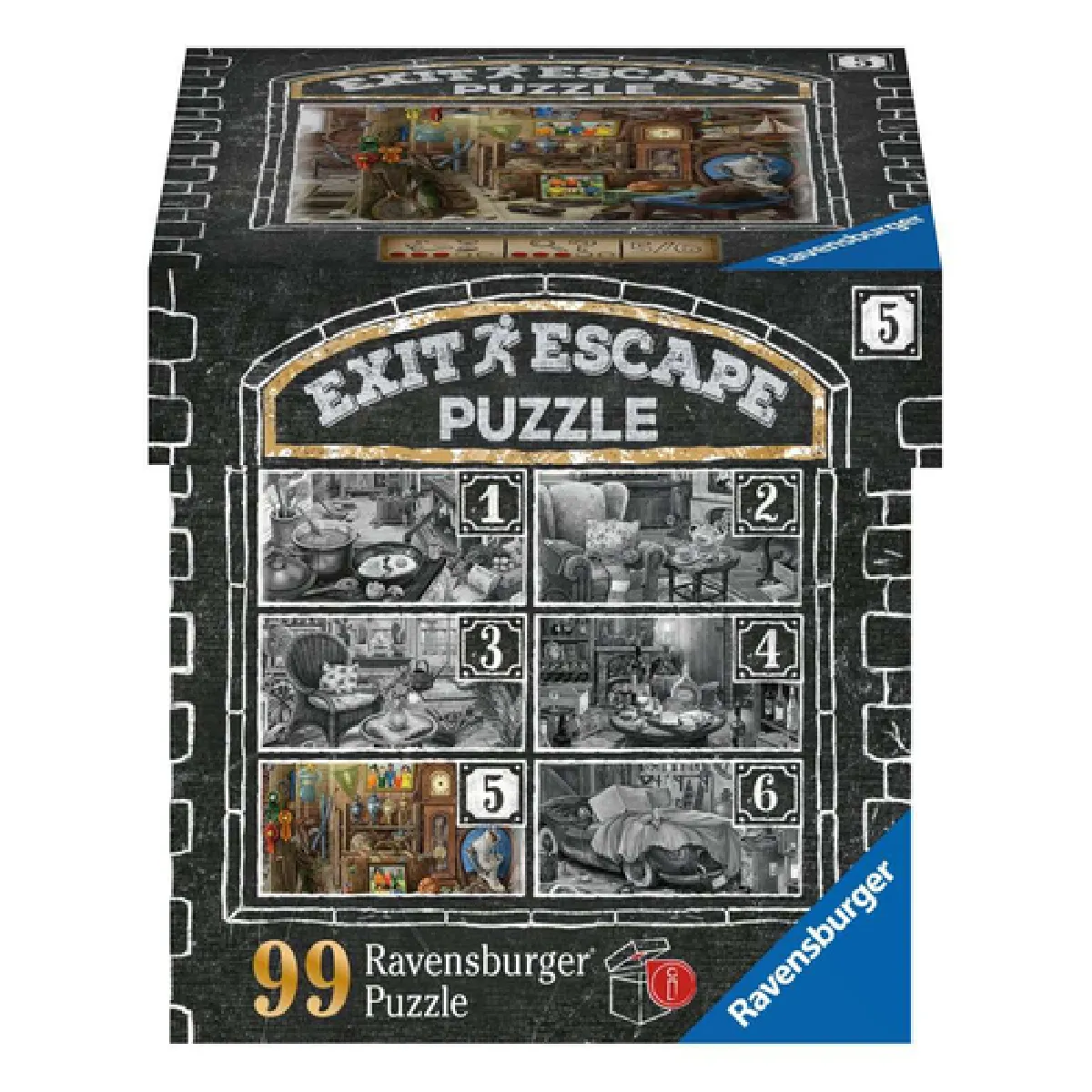 Puzzle Escape 99 Pièces Enigmes du Grenier du Manoir Ravensburger Neuf