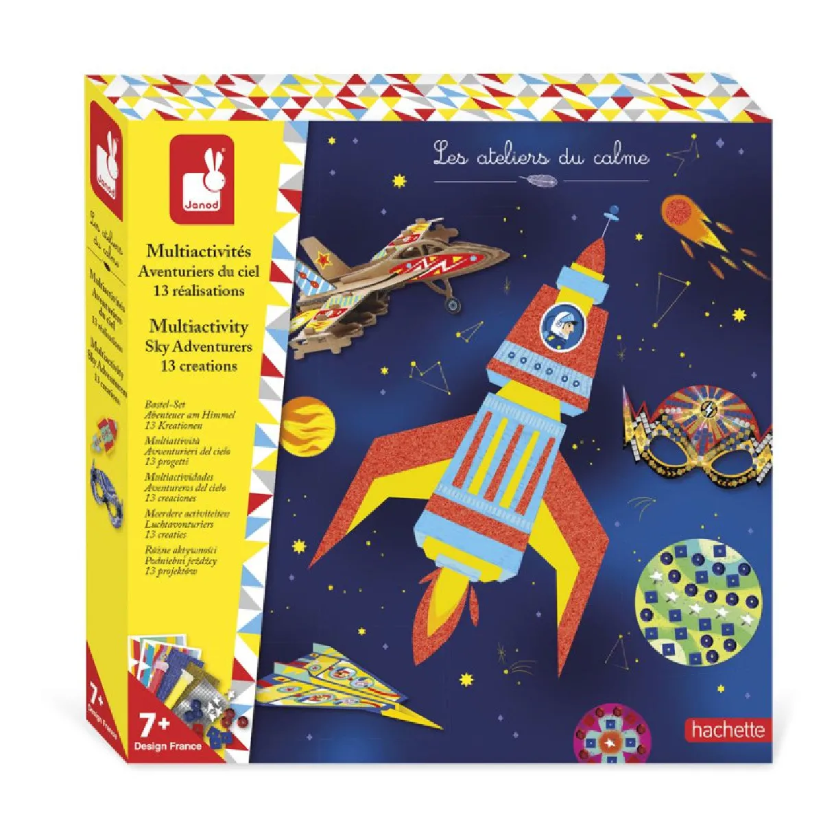 Janod Multicolore Jeu Créatif Multiactivités Aventuriers Du Ciel - Image 2