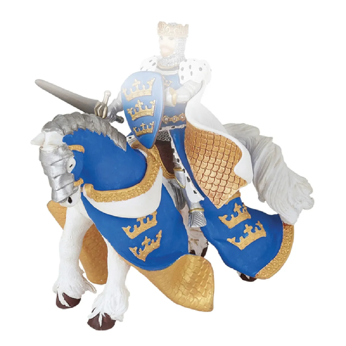 Papo - Figurine Cheval du Roi Arthur - Bleu - Image 4