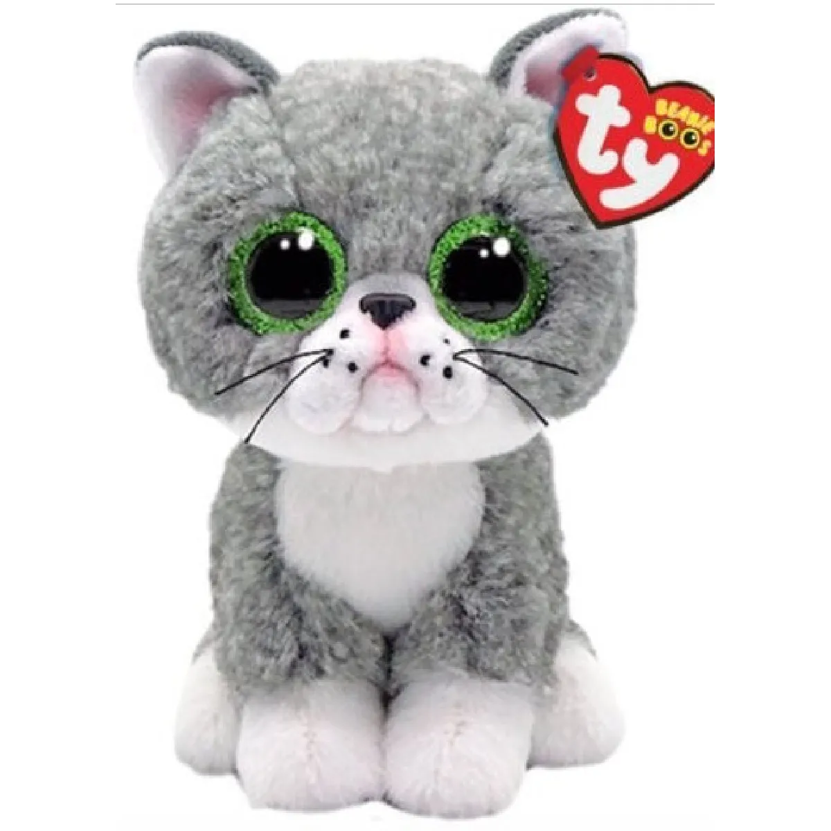 Ty Gris Peluche Chat Beanie Boo Fergus