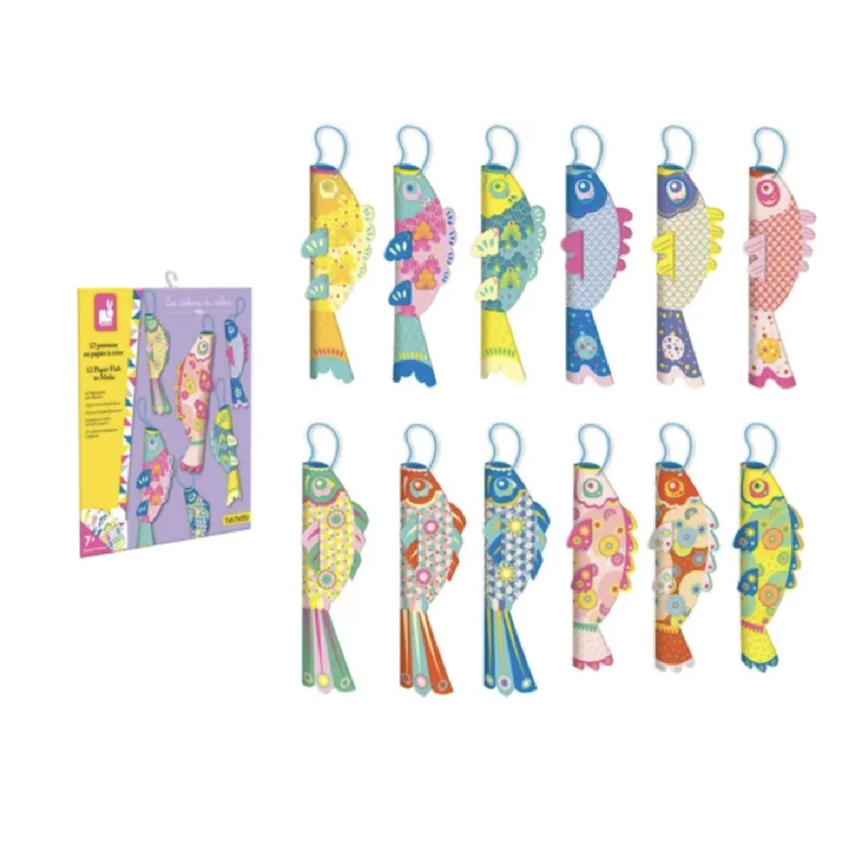 Juratoys-Janod Coffret Poissons Papier - 12 Pièces