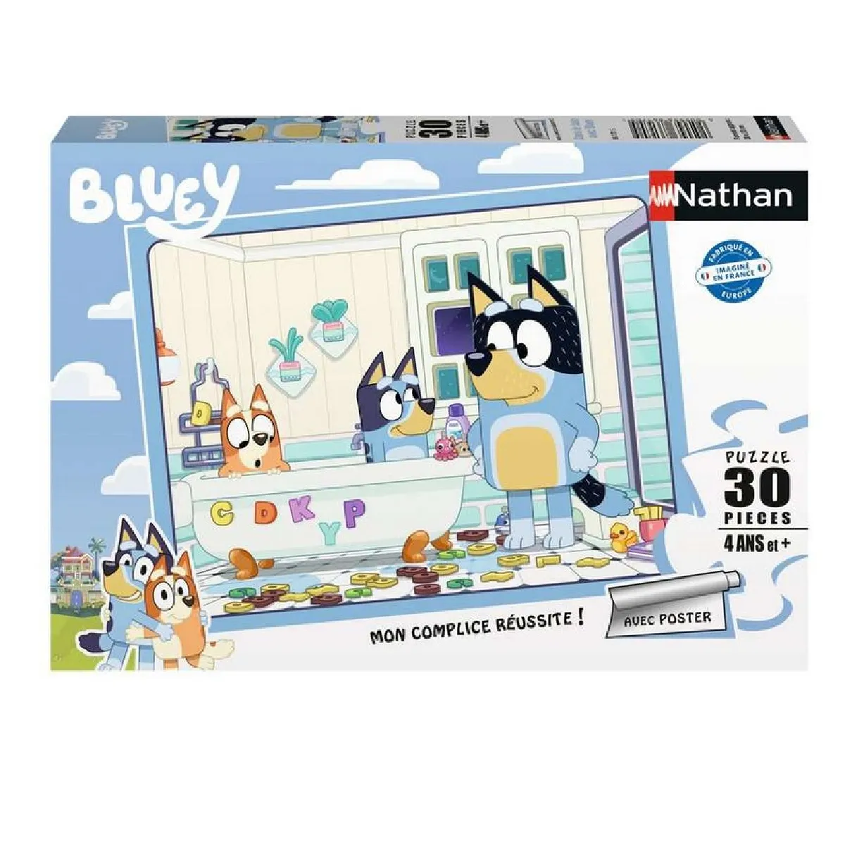 Nathan Puzzle Dans le bain de Bluey 30 pièces