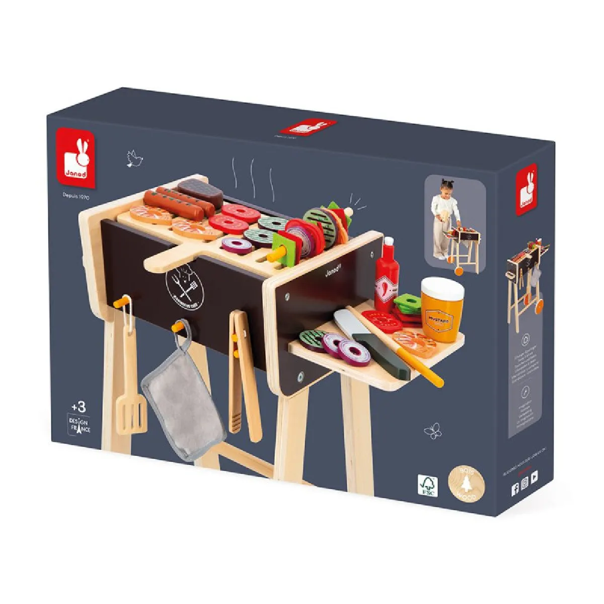 Juratoys-Janod Barbecue enfants imitation