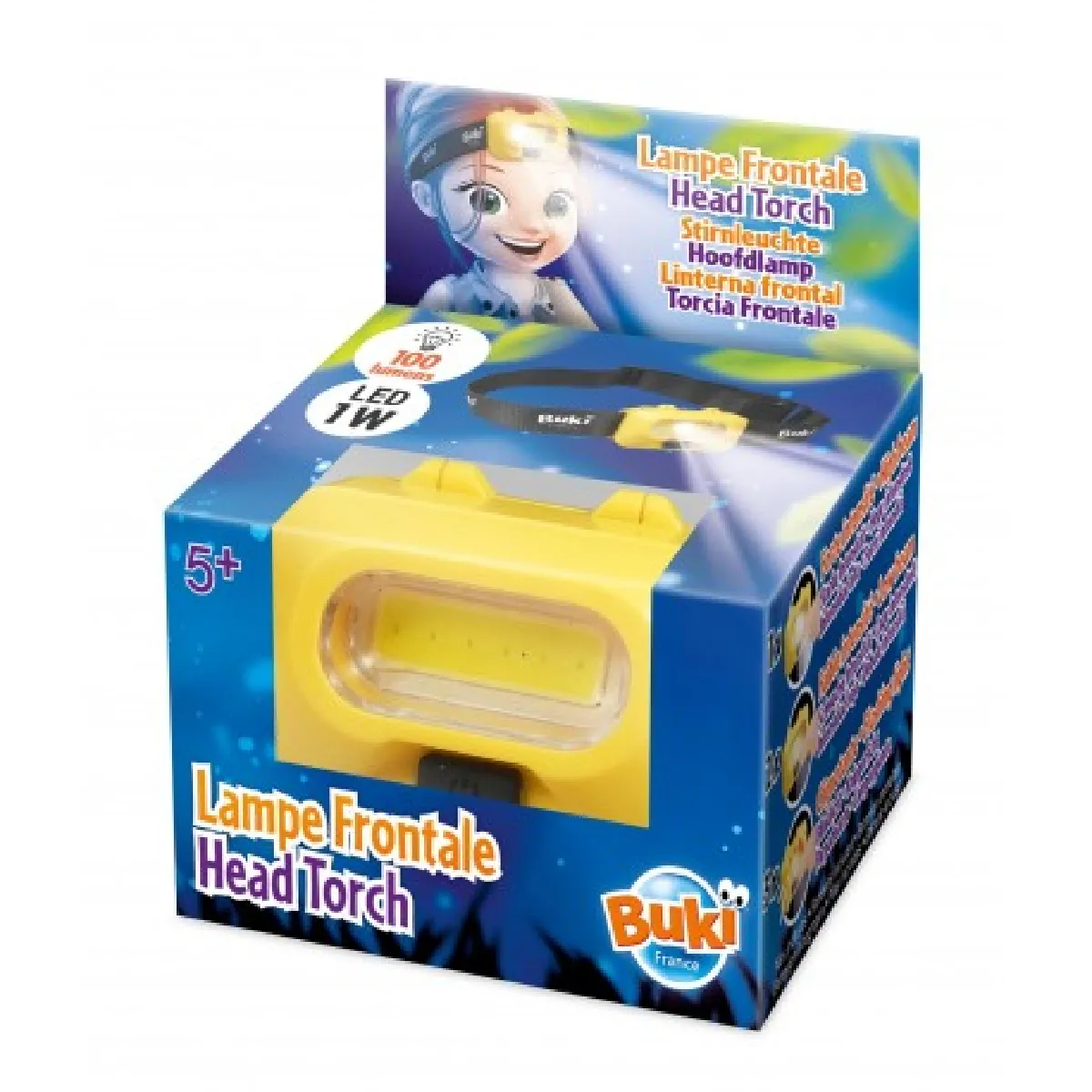 BUKI Lampe frontale LED - Taille réglable BUKI Lampe frontale LED - Taille réglable