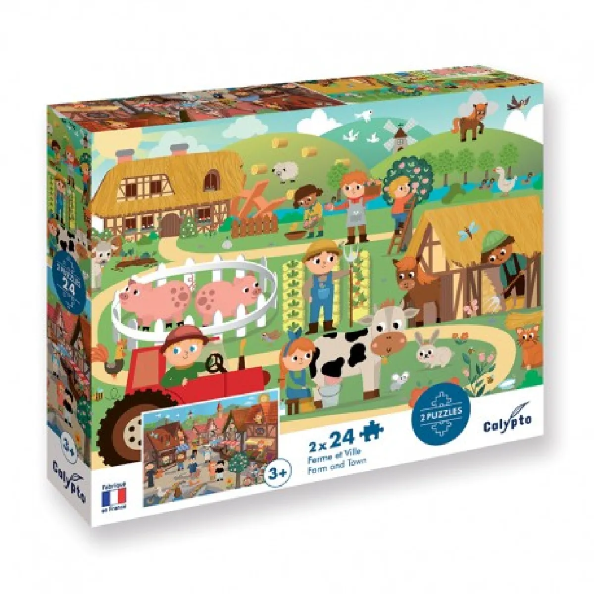 Sentosphere puzzle enfant 2 x 24 pièces