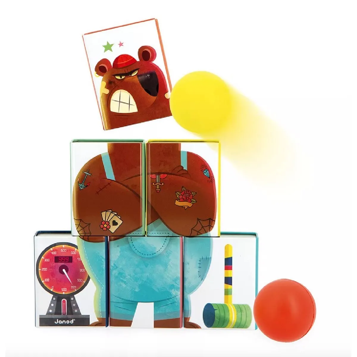 Janod Jeu D'adresse Applepop Chamboultout De Mr Ours - Image 3