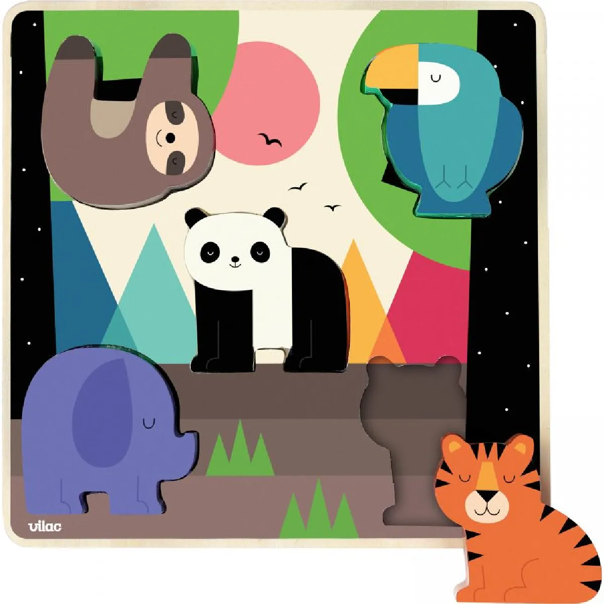 Vilac Encastrement Sonore La Jungle - Andy Westface Vilac Encastrement Sonore La Jungle - Andy Westface