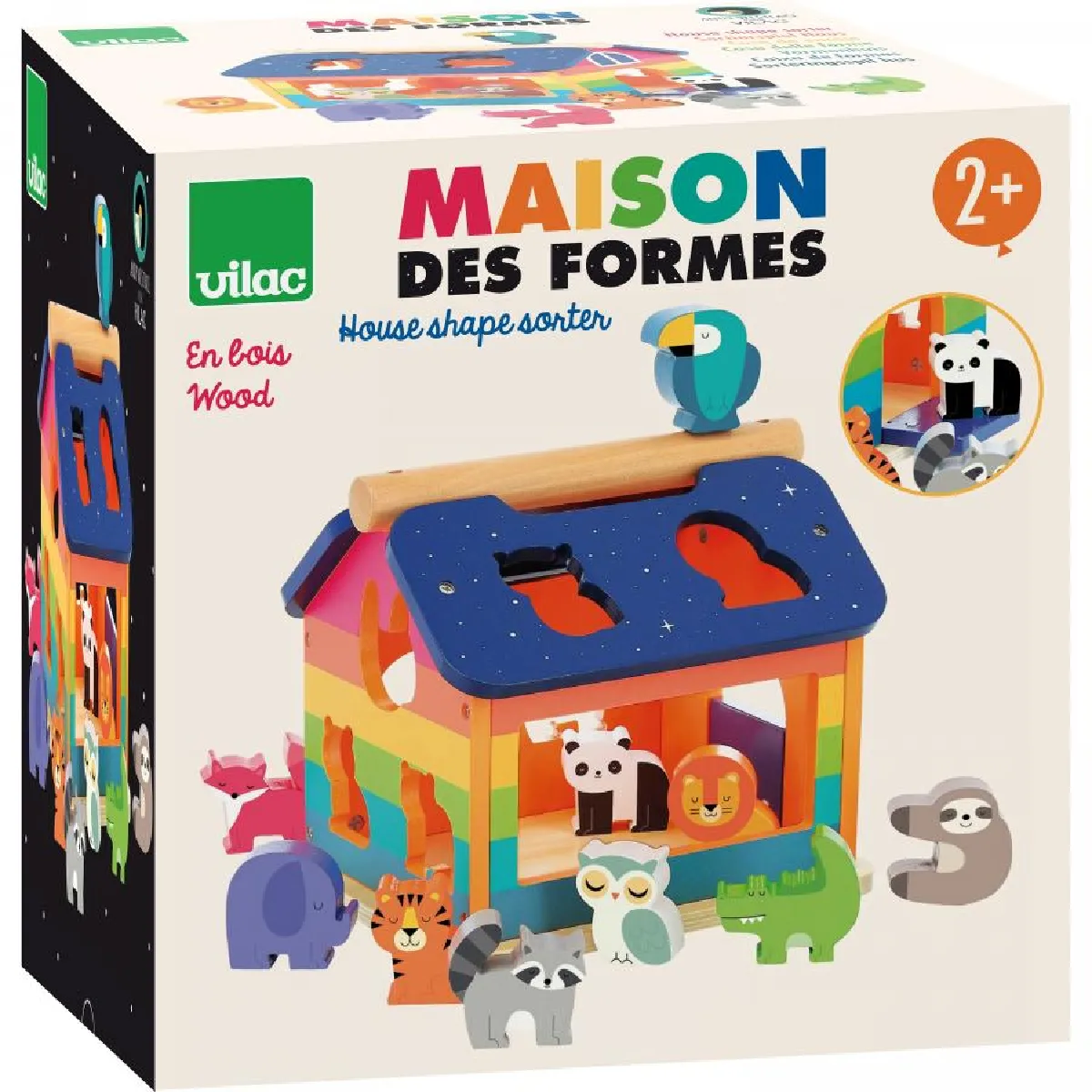 Vilac Multicolore Jeux D'éveil Maison Des Formes - Image 3