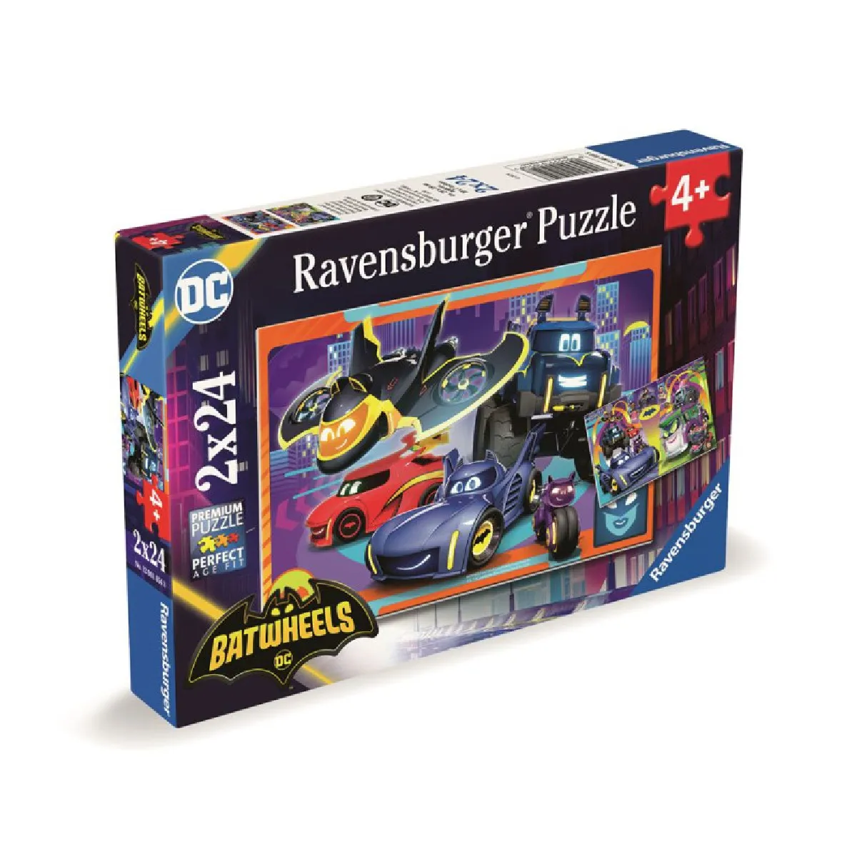 Puzzles 2 x 24 pièces : Prêt pour 'action Batwheels Ravensburger France - vue 2