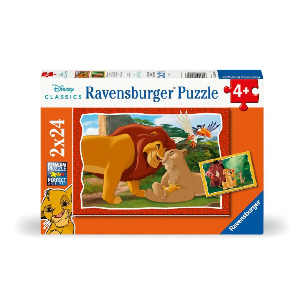 Puzzles 2x24 pièces : Le Roi Lion : 'histoire de la vie Ravensburger France - vue 3