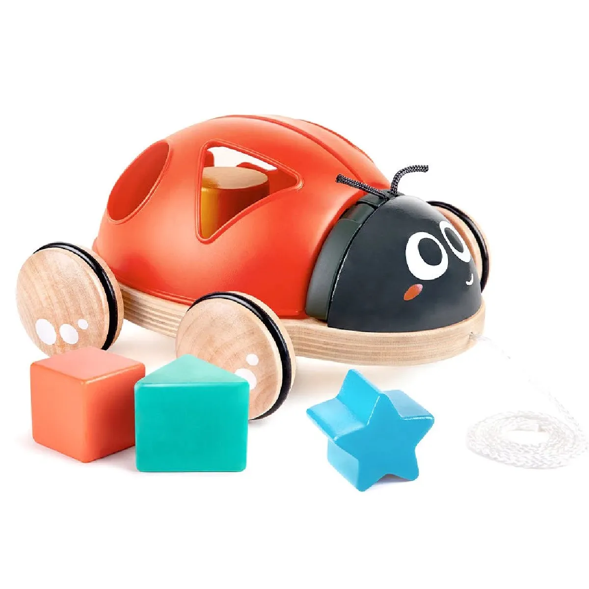 Hape Coccinelle à tirer trieur de formes